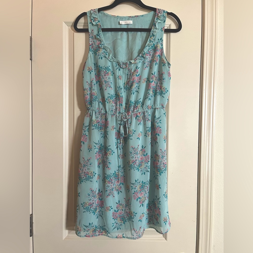 Small light Blue floral Hinge dress